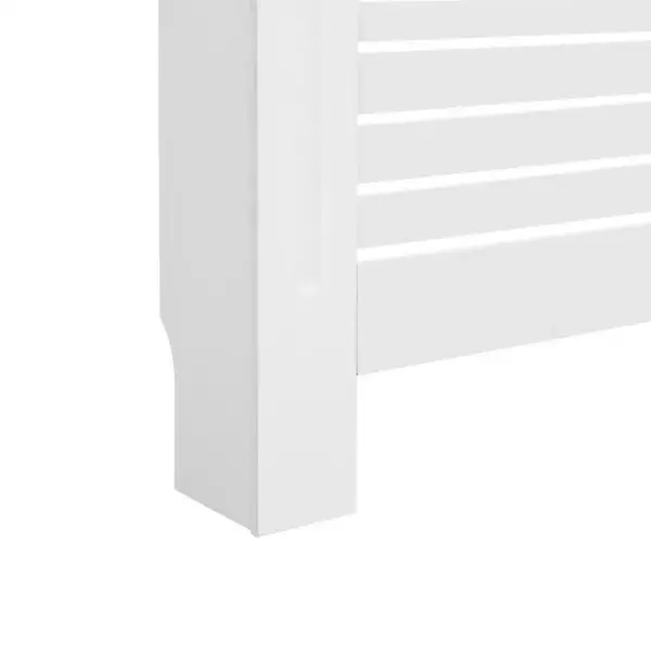 Valge radiaatorikate liistudega, MDF, 172 x 19 x 81,5 cm – 7