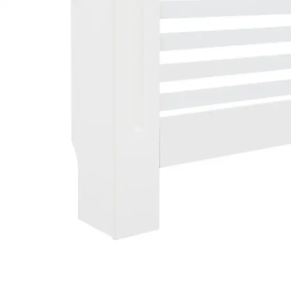Valge MDF radiaatorikate 112 x 19 x 81,5 cm – 8