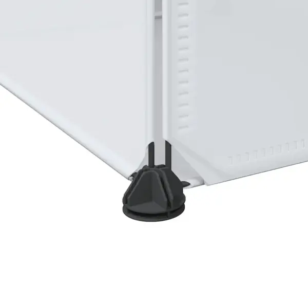 Valge modulaarne plastkapp 9 sektsiooniga, 109 x 36,5 x 143 cm - 6