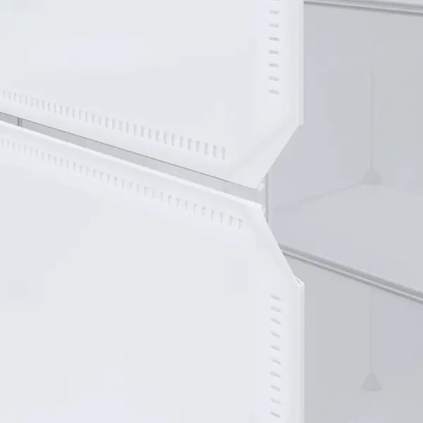 Valge modulaarne plastkapp 9 sektsiooniga, 109 x 36,5 x 143 cm - 8