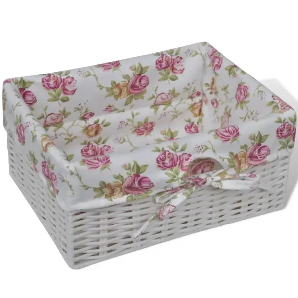 Valge puidust kapp 1 sahtli ja 2 korviga, Paulownia puit ja MDF, 35 x 25 x 60,5 cm – 5