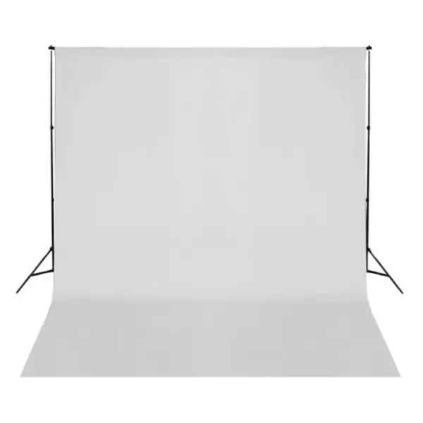 Valge puuvillane fototaust, õmblusteta, 300 x 300 cm – 2