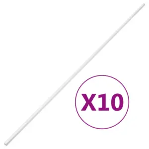 Kaablikanalid väikekaablitele, 10 x 10 mm, 10 x 1 m, valge PVC, kruvitav, 10 tk