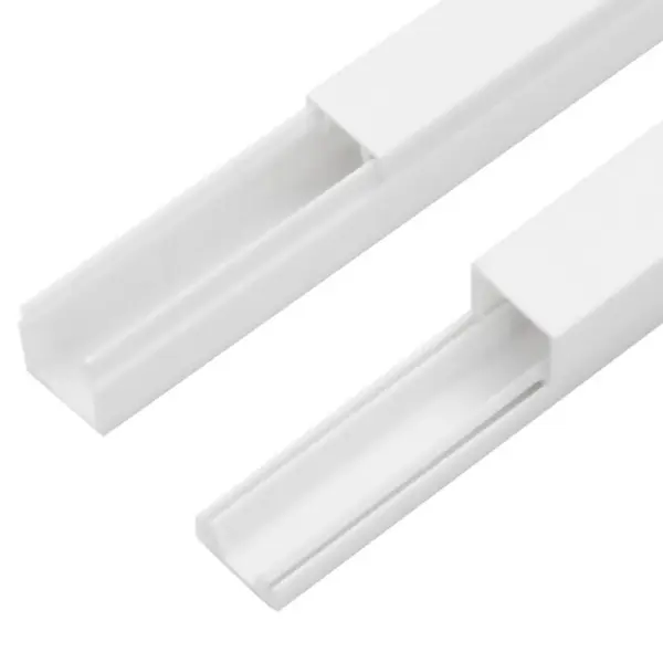 Kaablikanalid väikekaablitele, 10 x 10 mm, 10 x 1 m, valge PVC, kruvitav, 10 tk – 6
