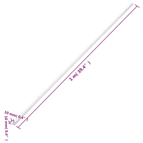 Kaablikanalid väikekaablitele, 10 x 10 mm, 10 x 1 m, valge PVC, kruvitav, 10 tk – 9