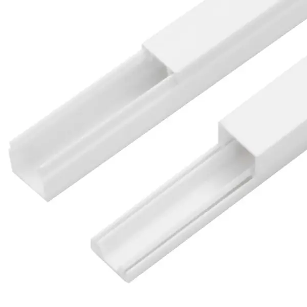 Valge PVC kaablikanal 10 x 10 mm, kruvitav, 30 m komplekt (30 tk) – 6