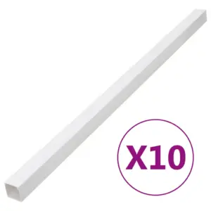 Valge PVC kaablikanal 100 x 40 mm, kruvitav, 10 x 1 m komplekt
