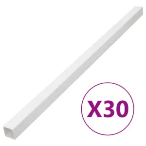 Valge PVC kaablikanalite komplekt, kruvitav, 100 x 60 mm, 30 m (30 x 1 m)