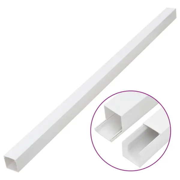 Valge PVC kaablikanalite komplekt, kruvitav, 100 x 60 mm, 30 m (30 x 1 m) – 3