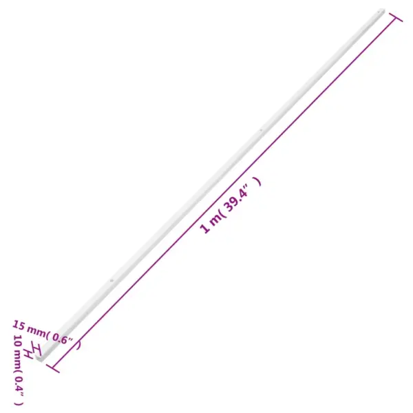 Kaablikanalite komplekt kaablite peitmiseks, valge PVC, 15 x 10 mm, 30 x 1 m – 9