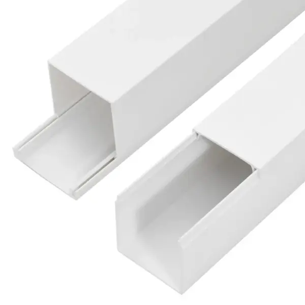 Valge PVC kaablikanalite komplekt, kruvitav, 150 x 50 mm, 10 m (10 tk) – 6