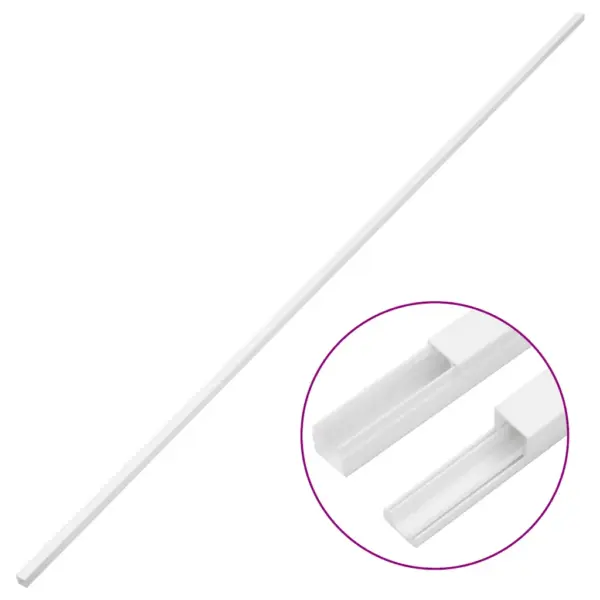 Valge PVC kaablikanalite komplekt, 10 tk, 30 x 20 mm, 1 m, kruvitav – 3