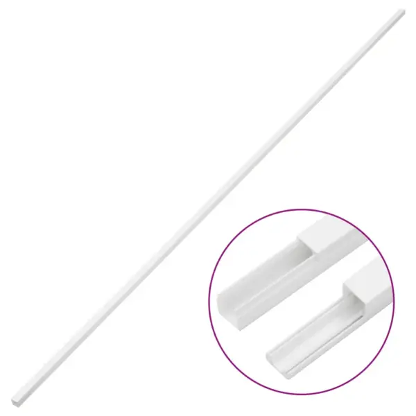 Valge PVC kaablikanalite komplekt, 25 x 16 mm, kruvitav, 10 m – 3