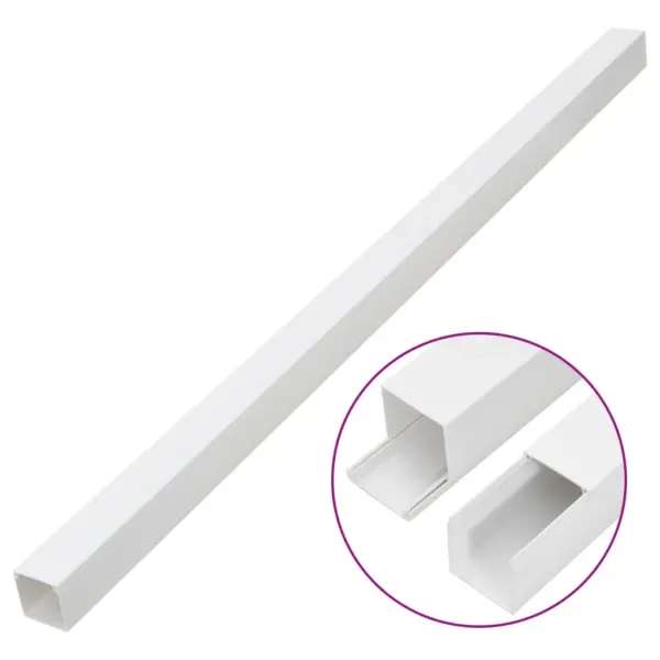 Valge PVC kaablikanalite komplekt, 60 x 60 mm, kruvitav, 30 x 1 m - 3