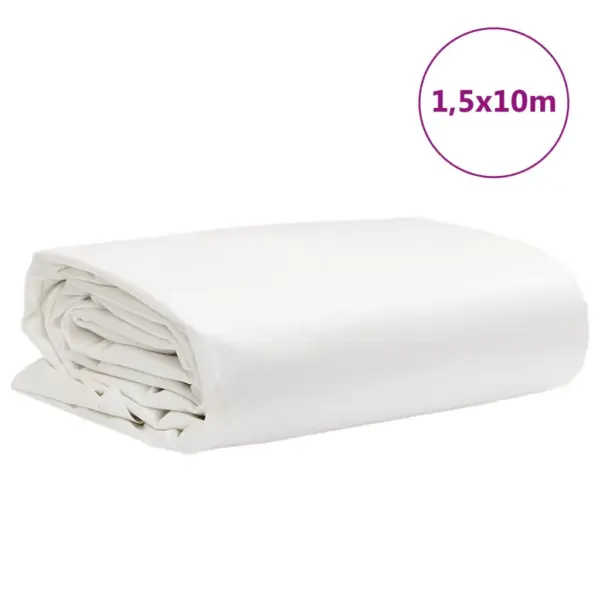 Valge PVC present, veekindel, 1,5 x 10 m, 650 g/m² - 9