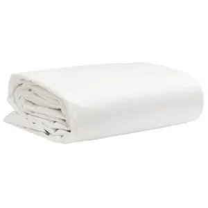 Valge PVC present, rebenemis- ja veekindel, 2 x 3 m, 650 g/m²