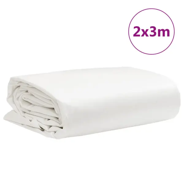 Valge PVC present, rebenemis- ja veekindel, 2 x 3 m, 650 g/m² – 9