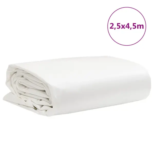 PVC-kattega veekindel present, valge, 2,5 x 4,5 m, 650 g/m² – 9