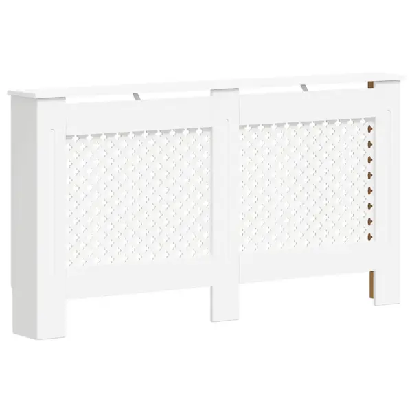 Valge MDF radiaatorikate riiulipinnaga, 152 x 19 x 81,5 cm – 2