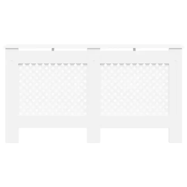 Valge MDF radiaatorikate riiulipinnaga, 152 x 19 x 81,5 cm – 4