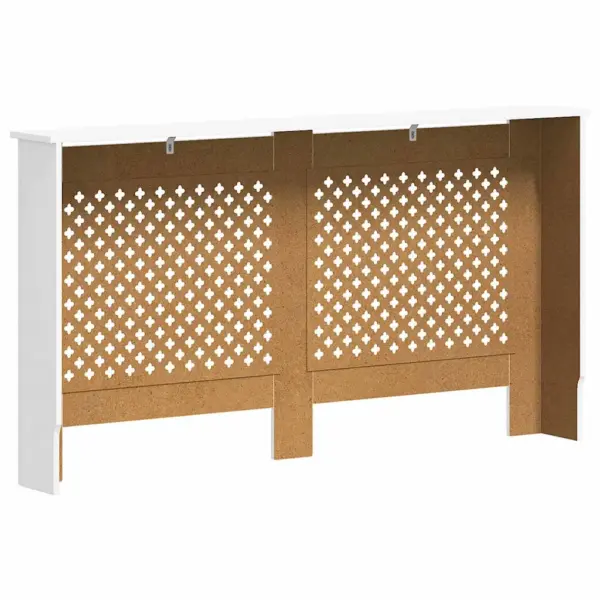 Valge MDF radiaatorikate riiulipinnaga, 152 x 19 x 81,5 cm – 6