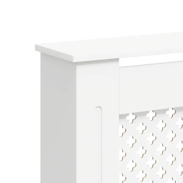 Valge MDF radiaatorikate riiulipinnaga, 152 x 19 x 81,5 cm – 7