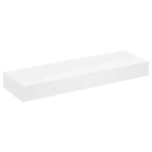 Valge seinale kinnitatav MDF riiul sahtliga, 80 x 25 x 8 cm – 2