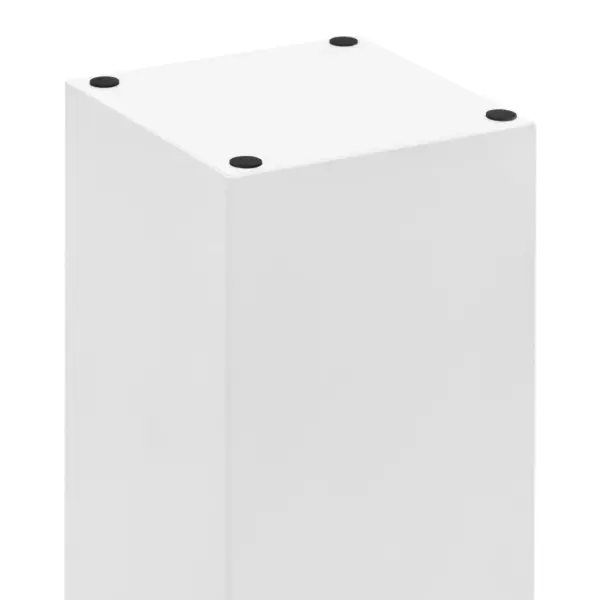 Valge terasest vihmavarjuhoidja tilkumisalusega, 15,5 x 15,5 x 48,5 cm – 4