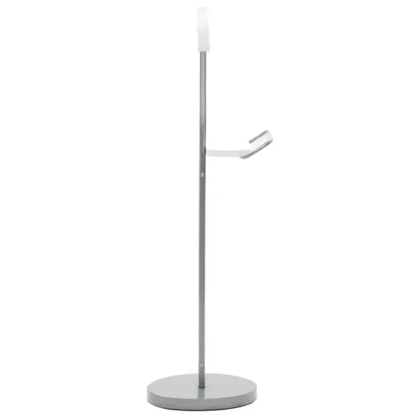Valge ülikonnastange väikese lauaga, MDF ja teras, 45 x 35 x 107 cm - 3