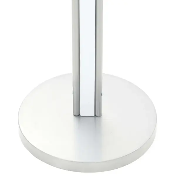 Valge ülikonnastange väikese lauaga, MDF ja teras, 45 x 35 x 107 cm - 7