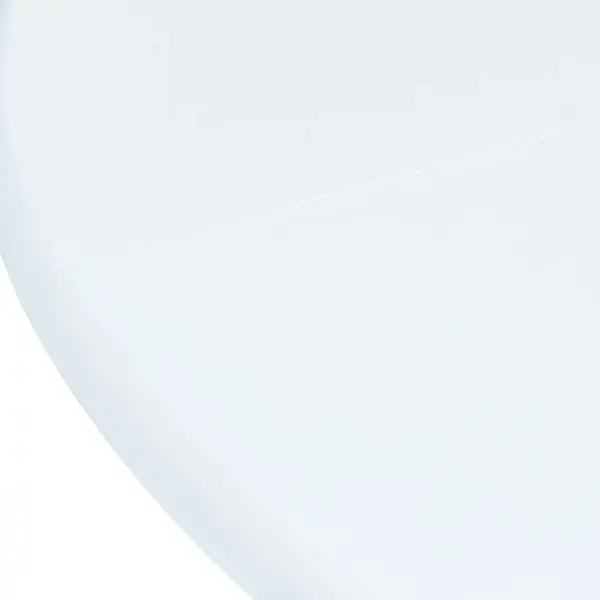Ümmargune valge söögilaud kautšukipuidust, 106 cm - 3