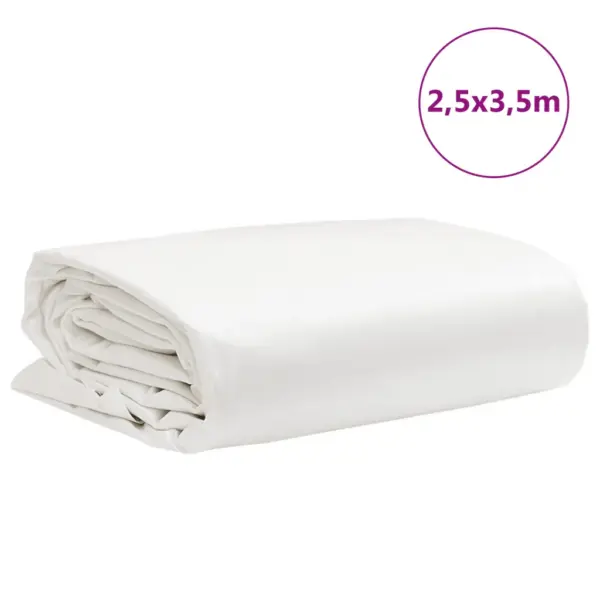Rebenemis- ja veekindel valge present, PVC-kattega lõuend, 2,5 x 3,5 m, 650 g/m² – 9