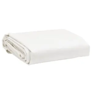 Veekindel valge present PVC-kattega lõuendist, 5 x 6 m, 650 g/m²