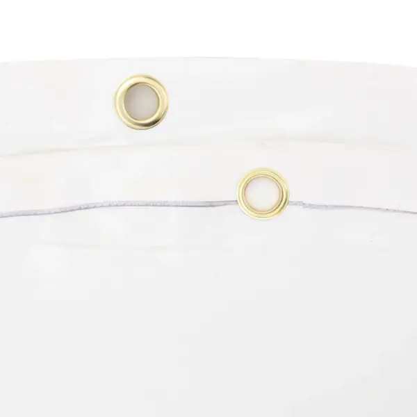 Valge ümmargune PVC present metallist aasadega, Ø 3 m, 650 g/m² – 5