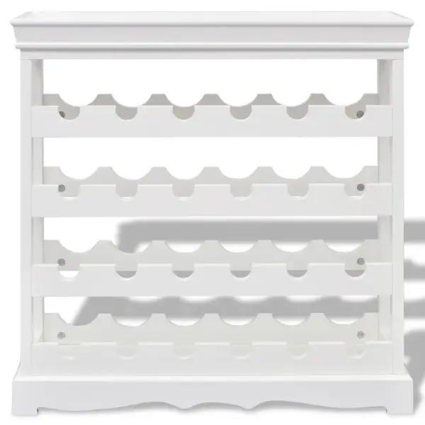 Valge veiniriiul Abreu 24 pudelile, MDF ja nulupuit, 70 x 22,5 x 70,5 cm – 3