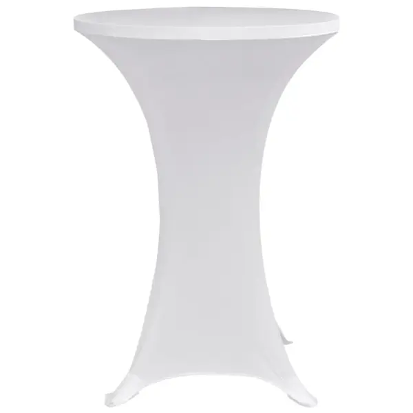 Veniv seisulauakate Ø 60 cm, valge, kuni 120 cm laudadele, 4 tk – 4