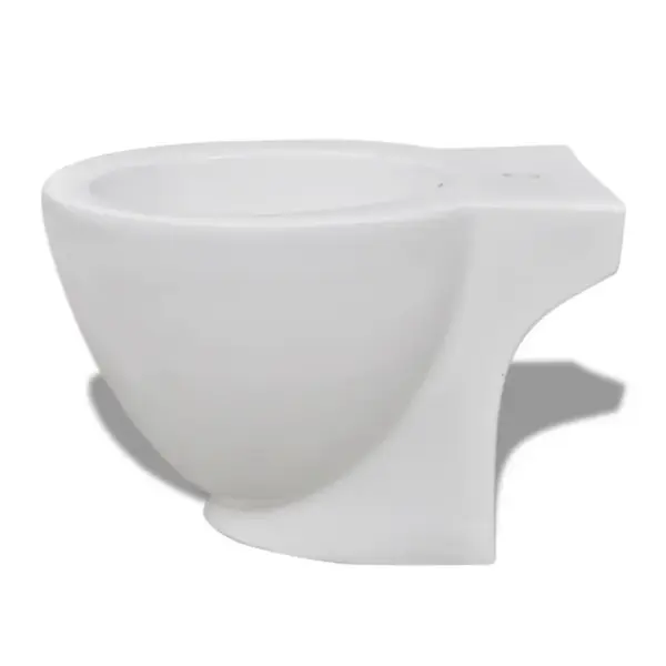 Valge keraamiline põrandaseisev WC-poti ja bidee komplekt topeltloputuse ja pehme sulgumisega - 9