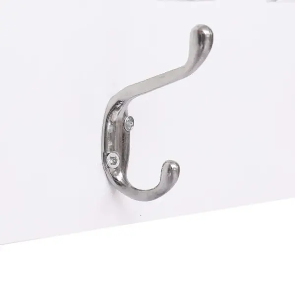 Seinale kinnitatav WELCOME riidenagi 5 konksuga, valge, 74 x 29,5 cm – 4