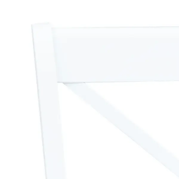 Valged kautšukipuidust söögitoolid, 4 tk, 45,5 x 52 x 90 cm – 5