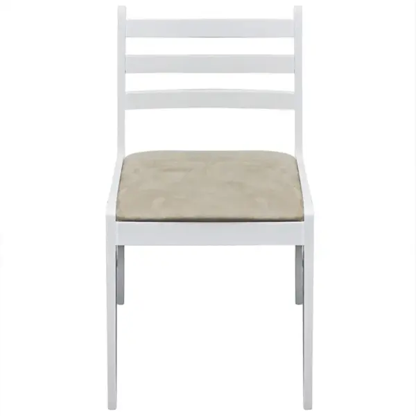 Valged kautšukipuidust söögitoolid pehme istmega, 4 tk, 44 x 45 x 81 cm – 3