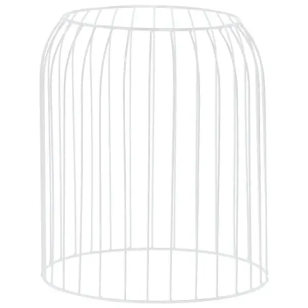 Valged metallist kohvilauad hoiukorv-funktsiooniga, 3 tk, MDF-plaadiga - 7