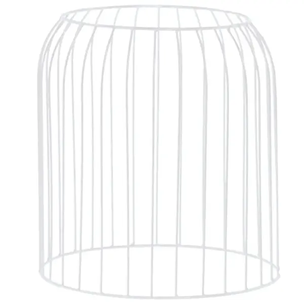 Valged metallist kohvilauad hoiukorv-funktsiooniga, 3 tk, MDF-plaadiga - 8