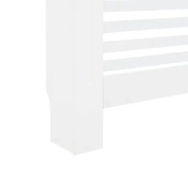 Radiaatorikatted riiulipinnaga, 2 tk, valge MDF, 112 x 19 x 81,5 cm – 9