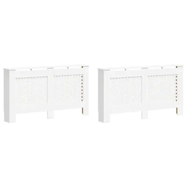 Valged MDF radiaatorikatted, 2 tk, 152 x 19 x 81,5 cm – 2