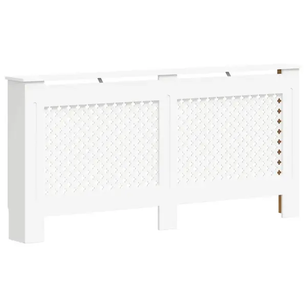 Radiaatorikatted liistudest disainiga, 2 tk, valge MDF, 172 x 19 x 81,5 cm – 4