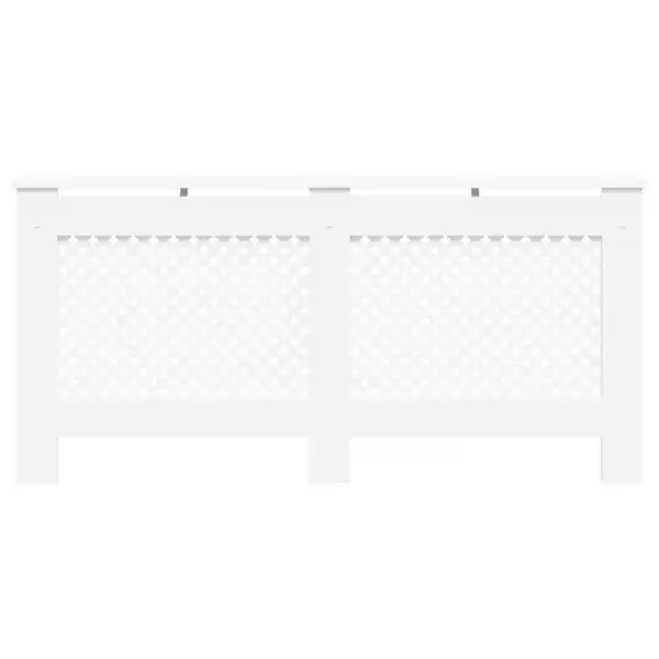 Radiaatorikatted liistudest disainiga, 2 tk, valge MDF, 172 x 19 x 81,5 cm – 5