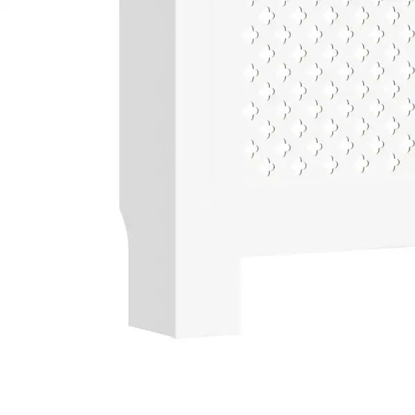 Radiaatorikatted liistudest disainiga, 2 tk, valge MDF, 172 x 19 x 81,5 cm – 9