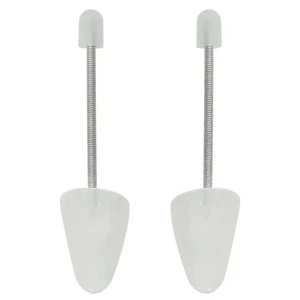 Valged plastist kingapuud spiraalvedruga, 5 paari, EU 35–38 – 3