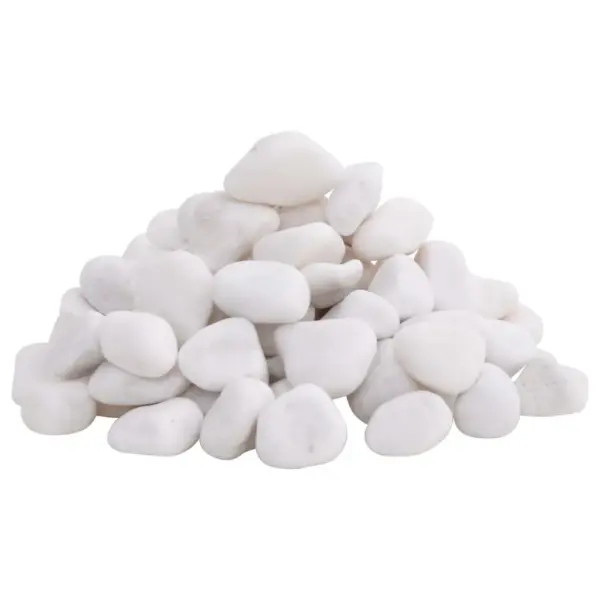 Valged poleeritud veeriskivid akvaariumile ja aeda, 2–5 cm, 10 kg - 2