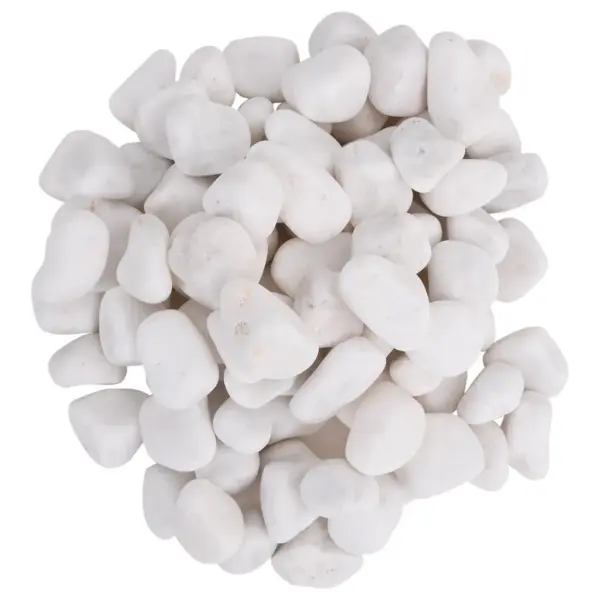 Valged poleeritud veeriskivid akvaariumile ja aeda, 2–5 cm, 10 kg - 3